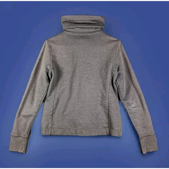 Banana Republic Jacket Women Medium Gray Full Zip Mock Neck Athletic Track - Picture 3 of 9